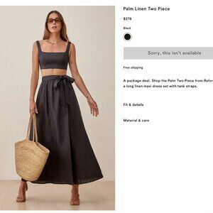 Reformation Palm Linen Two Piece